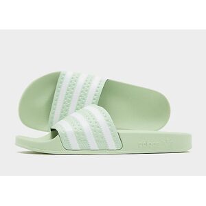 adidas Originals Adilette Slides Women's, Semi Green Spark / Cloud White / Semi Green Spark