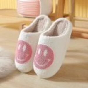 De nye Slippers Smiley Face Slippers Dame Smil Slippers Pink Pink 36-37