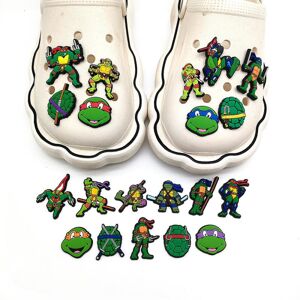 20 stk. Teenage Mutant Ninja Turtles Series Karakterer Crocs Sko Charms Sko Sandaler Dekoration Fødselsdagsgaver Sko Accessories Sæt