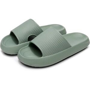 Kvinders Chunky Platform Cloud Slippers Green 36-37(240mm)