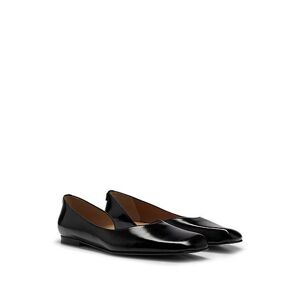 Boss Ballerina flats in leather with asymmetric design