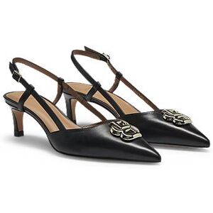 Boss Slingback pumps in nappa leather with Double B monogram