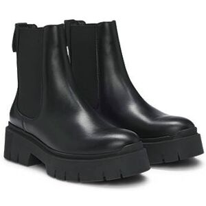 HUGO Leather Chelsea boots with chunky outsole