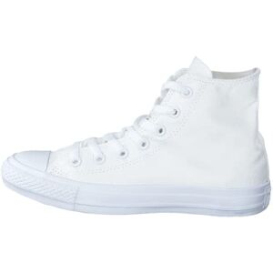 Converse AS Hi Can Charcoal 1J793 Unisex Adult Trainers (Chuck Taylor All Star Seasonal Hi) Bianco White, size: 44.5 eu