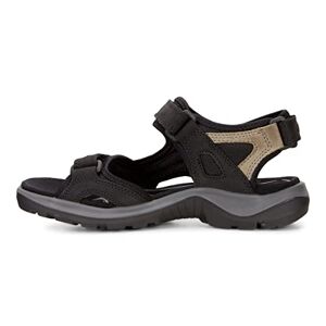 ECCO Women's off-road sandals, Black Mole Black, 37 eu