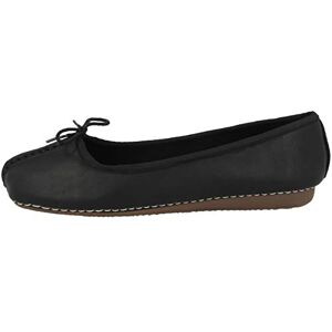 Clarks Freckle Ice Women's Closed Ballet Flats (Freckle Ice) Black leather, size: 39 eu