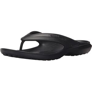 Crocs Unisex Adult’s Classic Flip Toe Post, Rose, One Size (Classic Flip) Black (Black 001), size: 45/46 EU