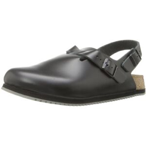 BIRKENSTOCK Professional Tokio 61194 Zuecos de Cuero para Unisex-adultos, Color Negro, Talla 42 EU (8 Erwachsene UK), Negro, 46