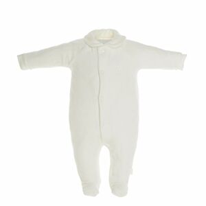 Cambrass Unisex Baby All in One Velvet Playsuit with Collar Beige Premature