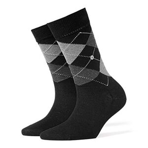 Burlington Damen Socken Covent Garden W SO Baumwolle gemustert 1 Paar, Schwarz (Black 3000), 36-41