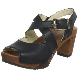 Woody Womens Elenor Clogs And Mules Black Schwarz (Dixan Negro) Size: 37