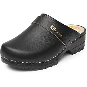 Gevavi Unisex Adults' DINAN P.U.MUIL 42 Clogs, Black Schwarz(Zwart) 00, 8