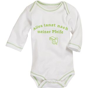 Playshoes Unisex Baby Body 1/1-arm 'Alles Tanzt Nach Meiner Pfeife' 809002, 2 Natur, 74-80
