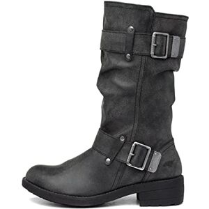 Rocket Dog Damen Trumble Biker Boots, Schwarz (Black AG7), 36 EU