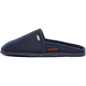 GIESSWEIN Villach Unisex Slippers, Flexible Slippers, Mules for Men & Women, Cosy Slippers Made of Cotton, Barefoot Feeling, Lightweight Shoes For At Home (Villach) Dk Blue, size: 36 EU