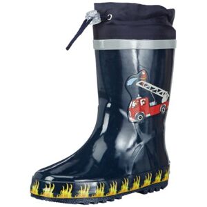 Playshoes Children's Unisex Wellington Boots, Rain Boots, Fire brigade