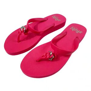 Satana Klip Klapper Fra Trendy “the Rubz” Unisex – Pink Og Sølvmetal (Stoerrelse: 35/36)