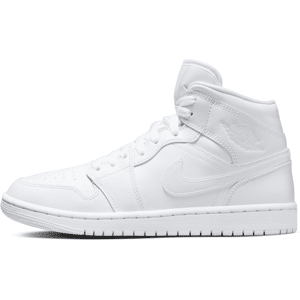 Air Jordan 1 Mid-sko til kvinder - hvid hvid 39