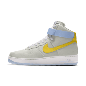 Custom Nike Air Force 1 High By You-sko til kvinder - grå grå 36