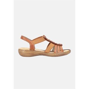 Rieker Sandal med flettede detaljer  Female  Brun