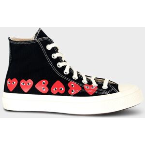 CDG Play X Converse Chuck Taylor High Multi Hearts Black 42 1/2