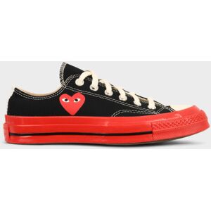 CDG Play X Converse Chuck Taylor Low Black/Red 42½