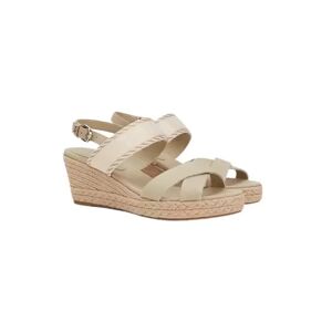 Tommy Hilfiger LOGO MID WEDGE ESPADRILLE SANDALS FW0FW07091 SANDALWOOD 38