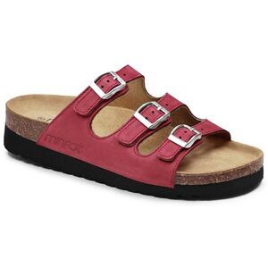 Minfot Sandal Blød Bio Rød Nubuck 36