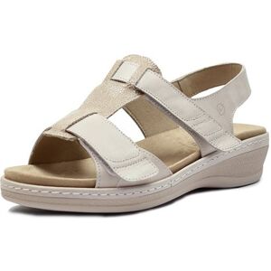 Suave Ekstra Bred Sandal Skinn Marilyn Sand 40