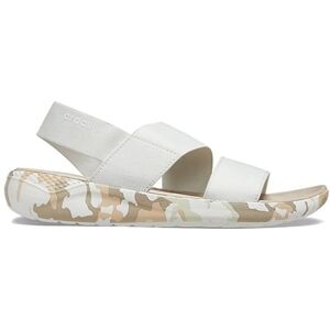 Crocs LiteRide Printed Camo Stretch Sandal Almost White 38-39