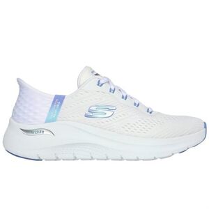 Skechers Womens Arch Fit 2.0 Slip-Ins White Blue 36