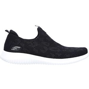 Skechers Womens Ultra Flex Fast Talker Black White 37