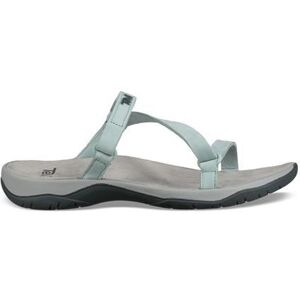 Teva Elzada Slide Leather Dame, Gray Mist 38