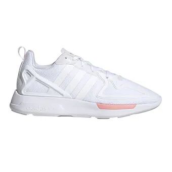 Adidas Originals ZX 2K FLUX - Zapatillas mujer ftwwht/ftwwht/glopnk