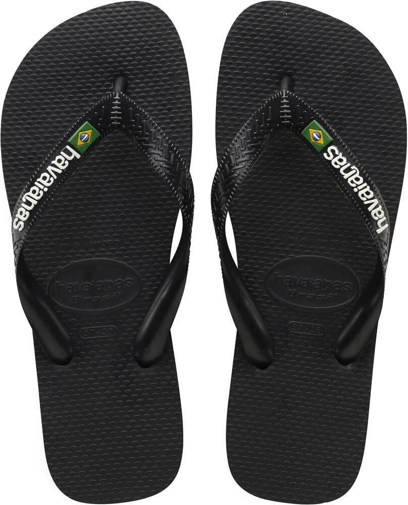 Havaianas brasil logo chanclas hombre Negro (4344)