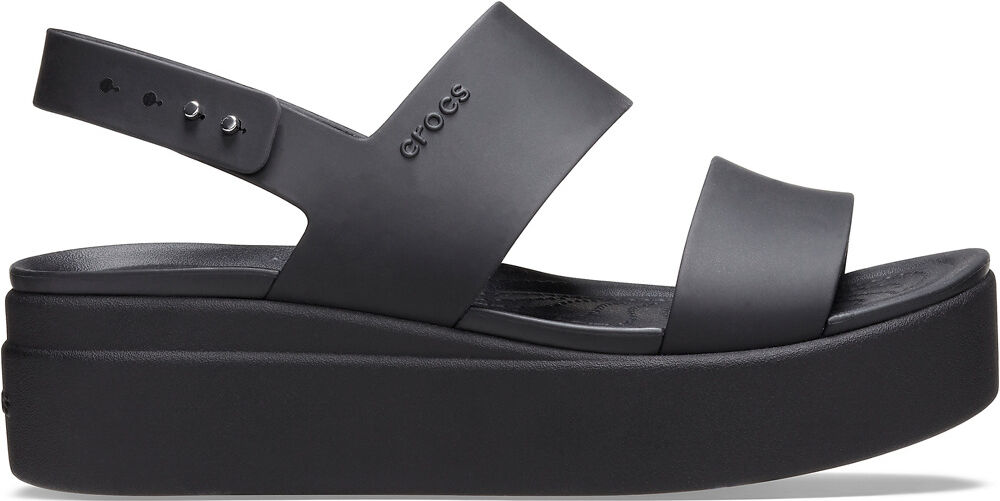 crocs brooklyn low wedge zueco mujer Negro (9)