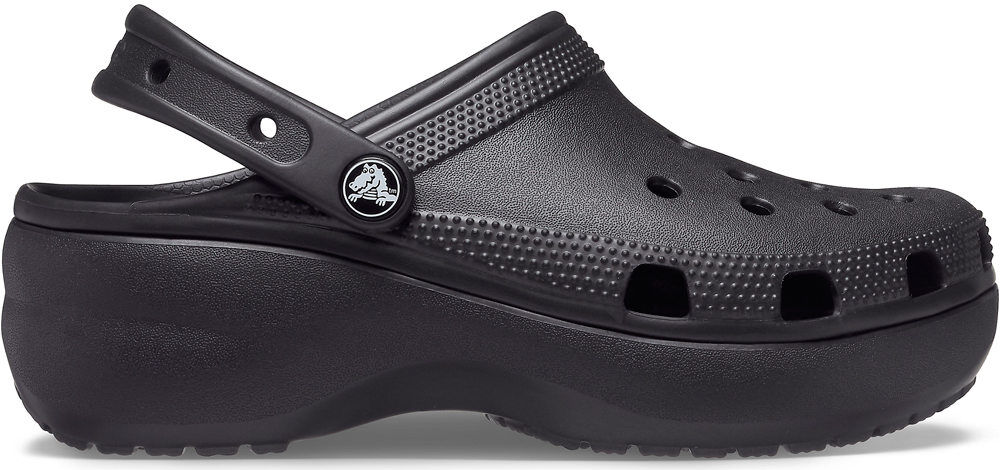 Crocs classic platform clog zueco mujer Negro (6)