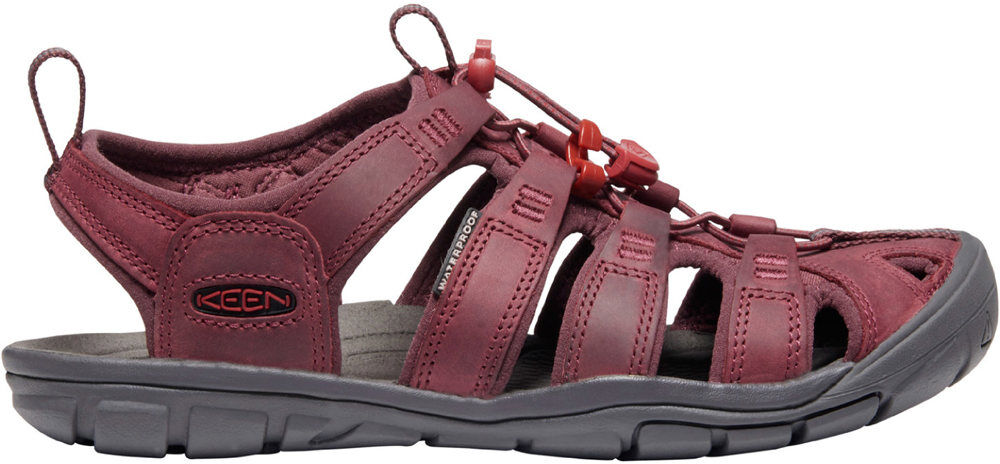 Keen clearwater cnx leather sandalias trekking mujer Granate (7,5)