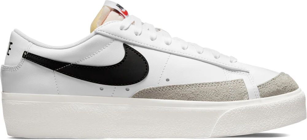 Nike blazer low platform zapatilla moda mujer Blanco (36)