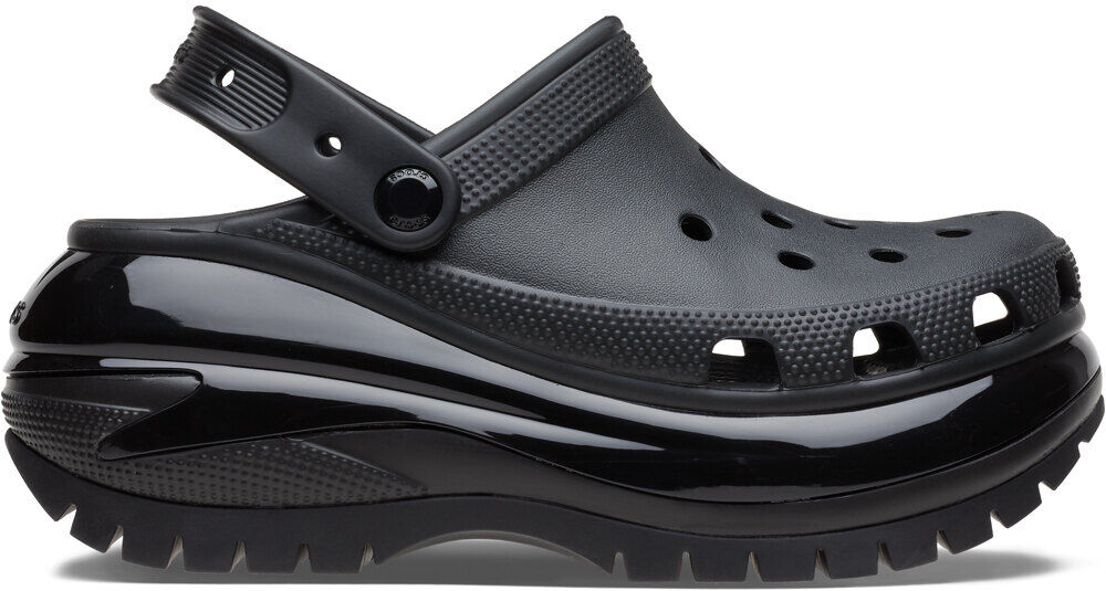 Crocs classic mega crush zueco mujer Negro (9)