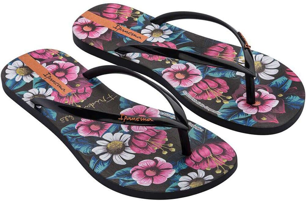 Ipanema frida kahlo chanclas mujer Negro (39)