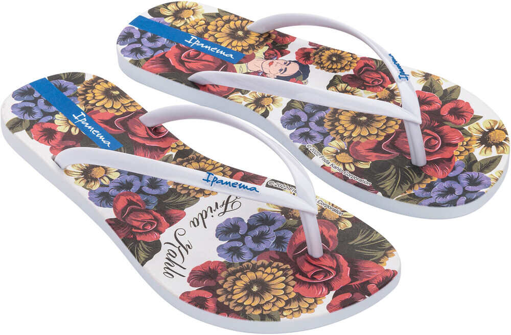 Ipanema frida kahlo chanclas mujer Blanco (37)