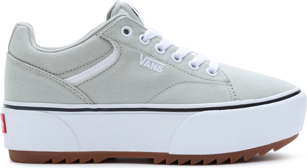 Vans seldan platform zapatilla moda mujer Verde (40)