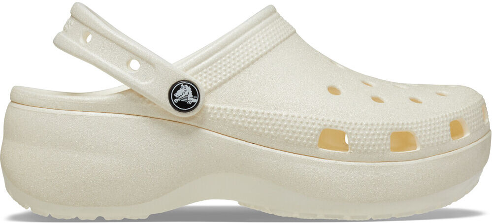 Crocs classic platform glitter zueco mujer Blanco (38-39)