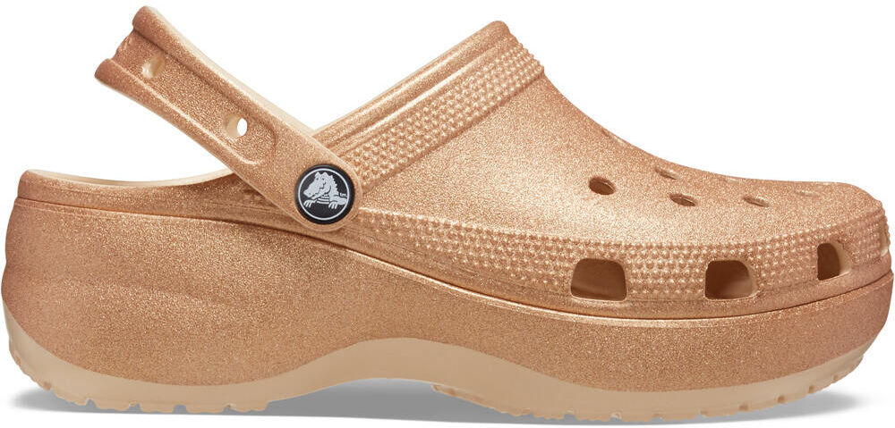 Crocs classic platform glitter zueco mujer Naranja (36-37)