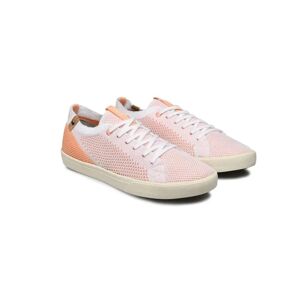 Saola Naisten Cannon Knit - 100% vegaanit tennarit  - White Peach - female - Size: 39