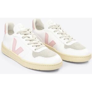 VEJA Naisten V-10 CWL tennarit - Vegaaninahkaa  - White Petale - female - Size: 38