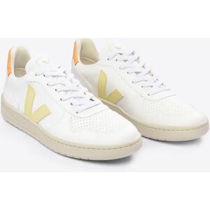 VEJA Naisten V-10 CWL tennarit - Vegaaninahkaa  - White Sun Peach - female - Size: 39