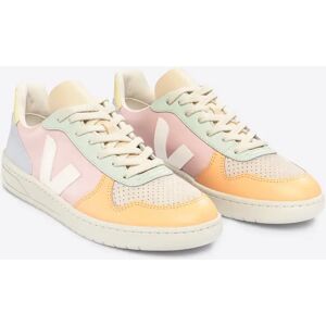 Veja naisten V-10 Leather -tennarit  - Petale White Multico - female - Size: 37