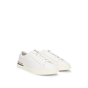 Boss Leather cupsole trainers with signature stripe and logo